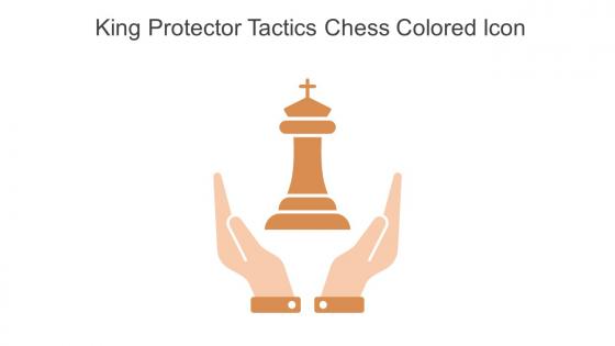 King Protector Tactics Chess Colored Icon In Powerpoint Pptx Png And Editable Eps Format