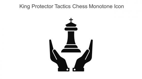 King Protector Tactics Chess Monotone Icon In Powerpoint Pptx Png And Editable Eps Format