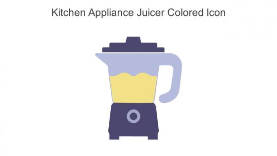 Kitchen Appliance Juicer Colored Icon In Powerpoint Pptx Png And Editable Eps Format