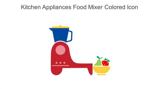 Kitchen Appliances Food Mixer Colored Icon In Powerpoint Pptx Png And Editable Eps Format