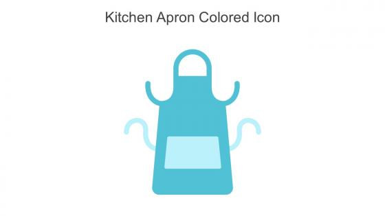 Kitchen Apron Colored Icon In Powerpoint Pptx Png And Editable Eps Format
