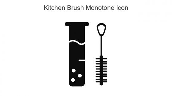 Kitchen Brush Monotone Icon In Powerpoint Pptx Png And Editable Eps Format