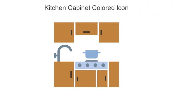 Kitchen Cabinet Colored Icon In Powerpoint Pptx Png And Editable Eps Format