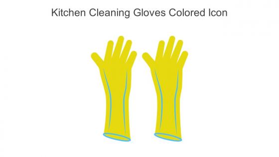 Kitchen Cleaning Gloves Colored Icon In Powerpoint Pptx Png And Editable Eps Format