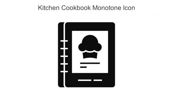Kitchen Cookbook Monotone Icon In Powerpoint Pptx Png And Editable Eps Format