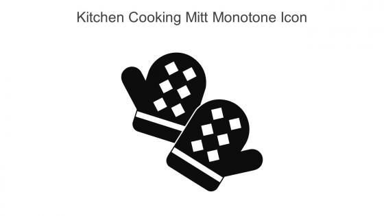Kitchen Cooking Mitt Monotone Icon In Powerpoint Pptx Png And Editable Eps Format