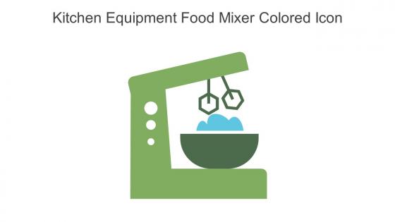 Kitchen Equipment Food Mixer Colored Icon In Powerpoint Pptx Png And Editable Eps Format