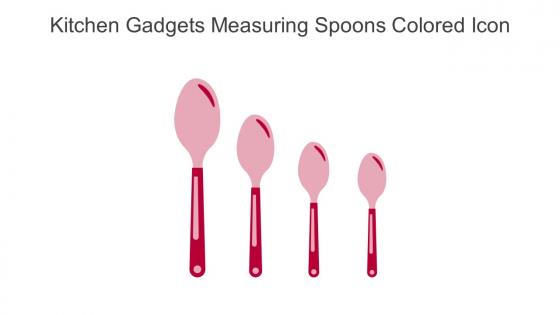 Kitchen Gadgets Measuring Spoons Colored Icon In Powerpoint Pptx Png And Editable Eps Format