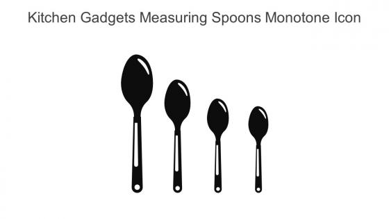 Kitchen Gadgets Measuring Spoons Monotone Icon In Powerpoint Pptx Png And Editable Eps Format