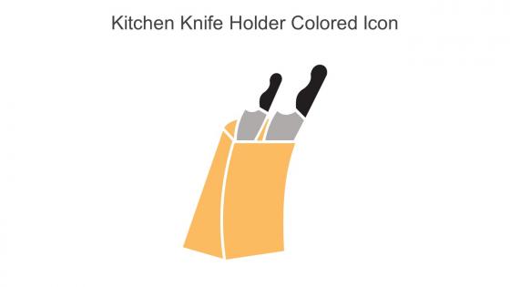 Kitchen Knife Holder Colored Icon In Powerpoint Pptx Png And Editable Eps Format