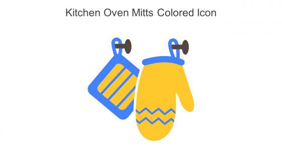 Kitchen Oven Mitts Colored Icon In Powerpoint Pptx Png And Editable Eps Format