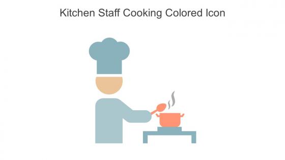 Kitchen Staff Cooking Colored Icon In Powerpoint Pptx Png And Editable Eps Format