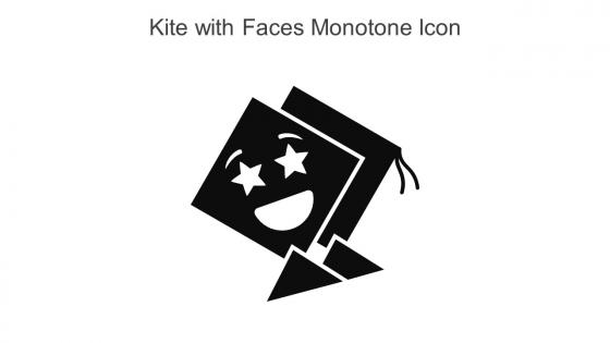 Kite With Faces Monotone Icon In Powerpoint Pptx Png And Editable Eps Format