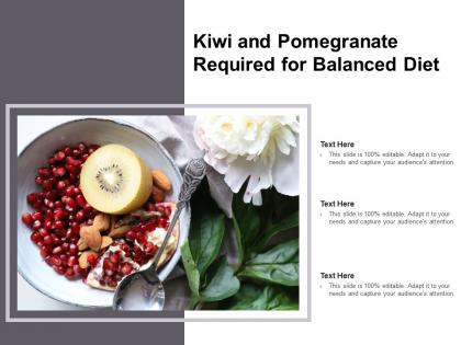Kiwi and pomegranate required for balanced diet