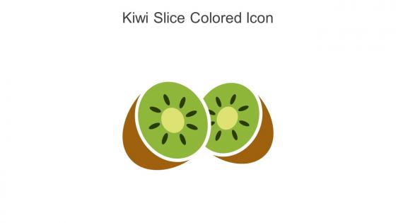Kiwi Slice Colored Icon In Powerpoint Pptx Png And Editable Eps Format
