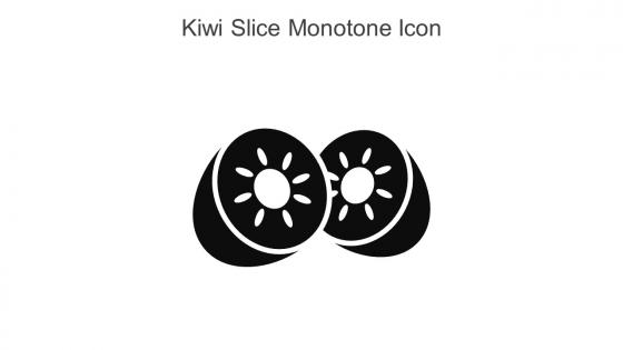 Kiwi Slice Monotone Icon In Powerpoint Pptx Png And Editable Eps Format