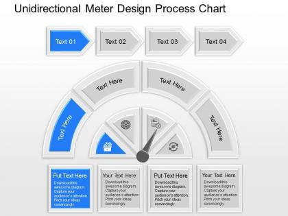 Kl unidirectional meter design process chart powerpoint template