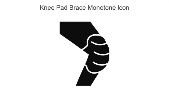 Knee Pad Brace Monotone Icon In Powerpoint Pptx Png And Editable Eps Format