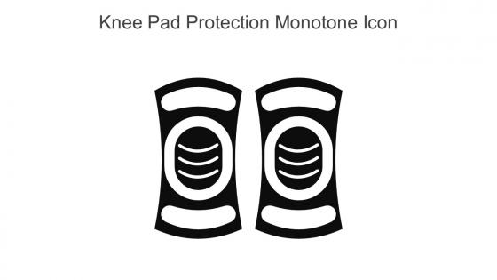 Knee Pad Protection Monotone Icon In Powerpoint Pptx Png And Editable Eps Format