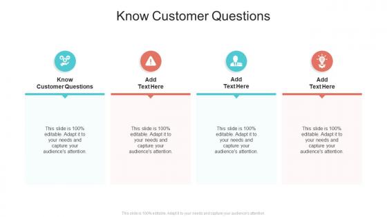 Know Customer Questions In Powerpoint And Google Slides Cpb