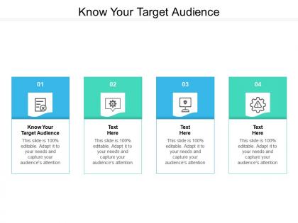 Know your target audience ppt powerpoint presentation infographics skills cpb
