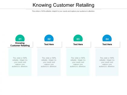 Knowing customer retailing ppt powerpoint presentation inspiration example cpb