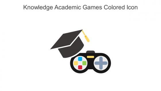 Knowledge Academic Games Colored Icon In Powerpoint Pptx Png And Editable Eps Format