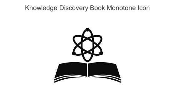 Knowledge Discovery Book Monotone Icon In Powerpoint Pptx Png And Editable Eps Format