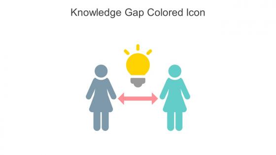Knowledge Gap Colored Icon In Powerpoint Pptx Png And Editable Eps Format