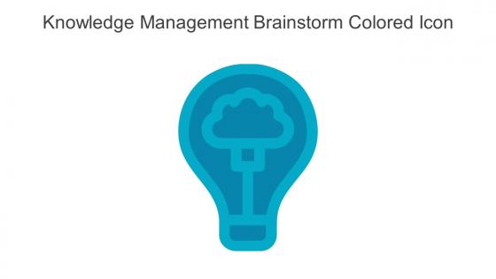Knowledge Management Brainstorm Colored Icon In Powerpoint Pptx Png And Editable Eps Format