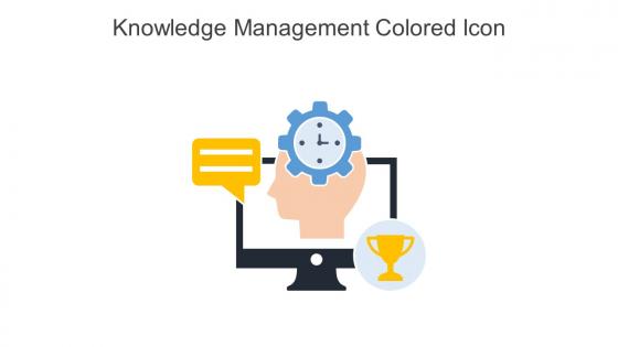 Knowledge Management Colored Icon In Powerpoint Pptx Png And Editable Eps Format