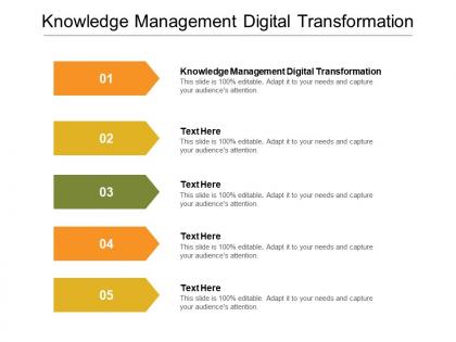 Knowledge management digital transformation ppt powerpoint presentation slides clipart images cpb