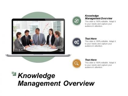 Knowledge management overview ppt powerpoint presentation file slide download cpb