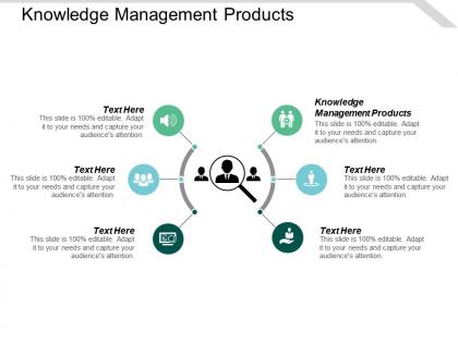 Knowledge management products ppt powerpoint presentation icon samples cpb