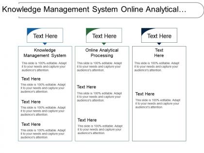 Knowledge management system online analytical processing providing quality