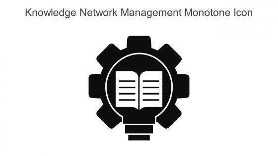 Knowledge Network Management Monotone Icon In Powerpoint Pptx Png And Editable Eps Format