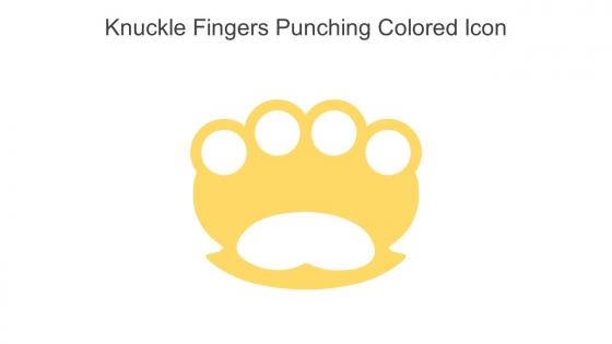 Knuckle Fingers Punching Colored Icon In Powerpoint Pptx Png And Editable Eps Format