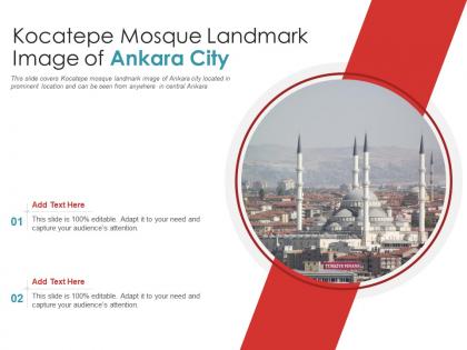Kocatepe mosque landmark image of ankara city powerpoint presentation ppt template