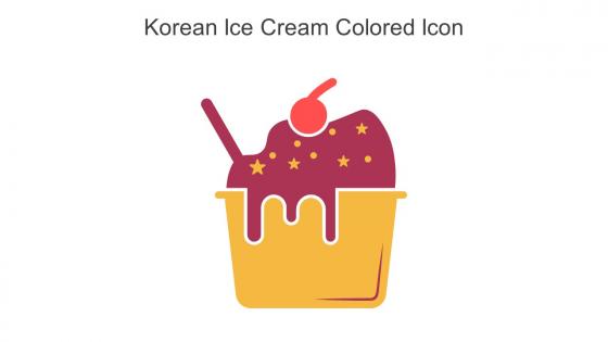 Korean Ice Cream Colored Icon In Powerpoint Pptx Png And Editable Eps Format