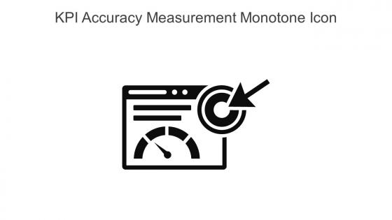 KPI Accuracy Measurement Monotone Icon In Powerpoint Pptx Png And Editable Eps Format