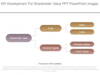 Kpi development for shareholder value ppt powerpoint images