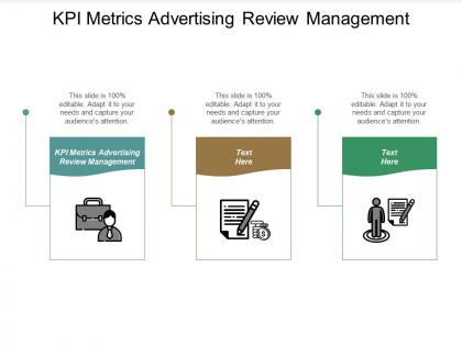 Kpi metrics advertising review management ppt powerpoint presentation infographics brochure cpb