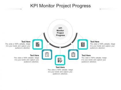 Kpi monitor project progress ppt powerpoint presentation layouts graphics example cpb
