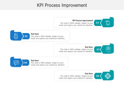 Kpi process improvement ppt powerpoint presentation professional background images cpb