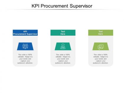 Kpi procurement supervisor ppt powerpoint presentation infographic template sample cpb