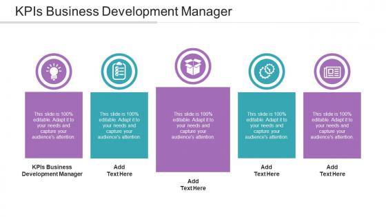 Kpis Business Development Manager Ppt Infographic Template Graphics Template Cpb