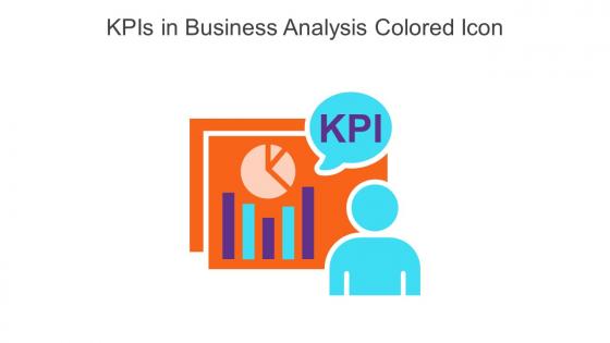 KPIs In Business Analysis Colored Icon In Powerpoint Pptx Png And Editable Eps Format