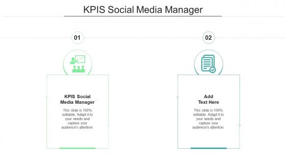 KPIS Social Media Manager In Powerpoint And Google Slides Cpb