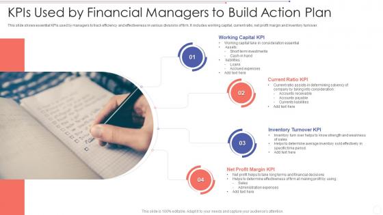 KPIs Used By Financial Managers To Build Action Plan