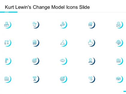 Kurt lewins change model icons slide ppt powerpoint presentation inspiration